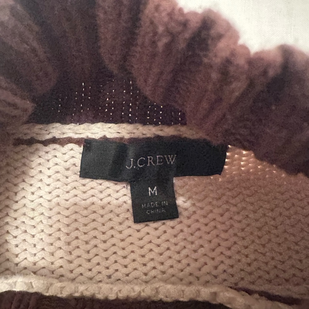 JCrew Mockneck Rugby Stripe Sweater - Picture 2 of 4